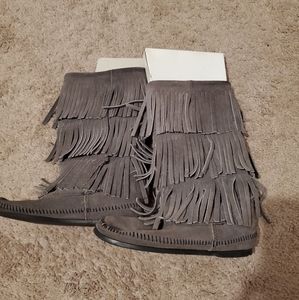 Minnetonka Fringe Boots
